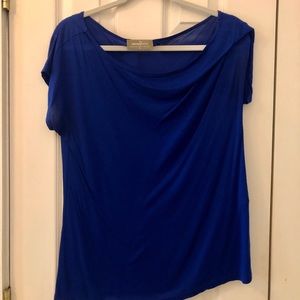 Gorgeous royal blue cowl neck top